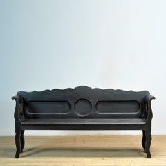 Antique pine bench, 1900s