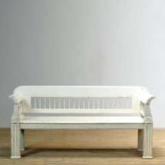 Antique pine bench, 1900s