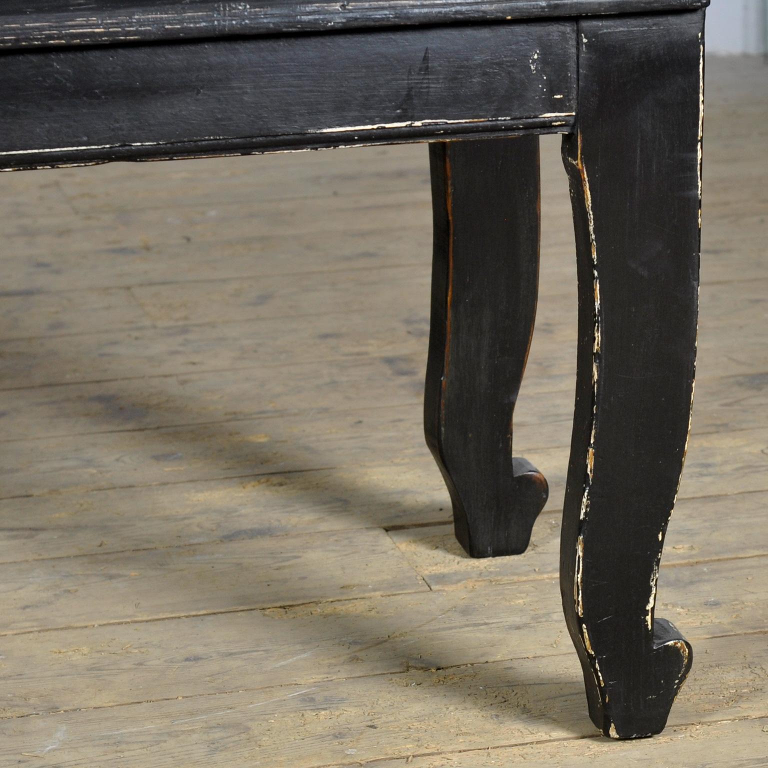 Antique pine bench, 1900s 1