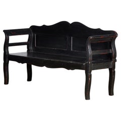 Antique pine bench, 1900s