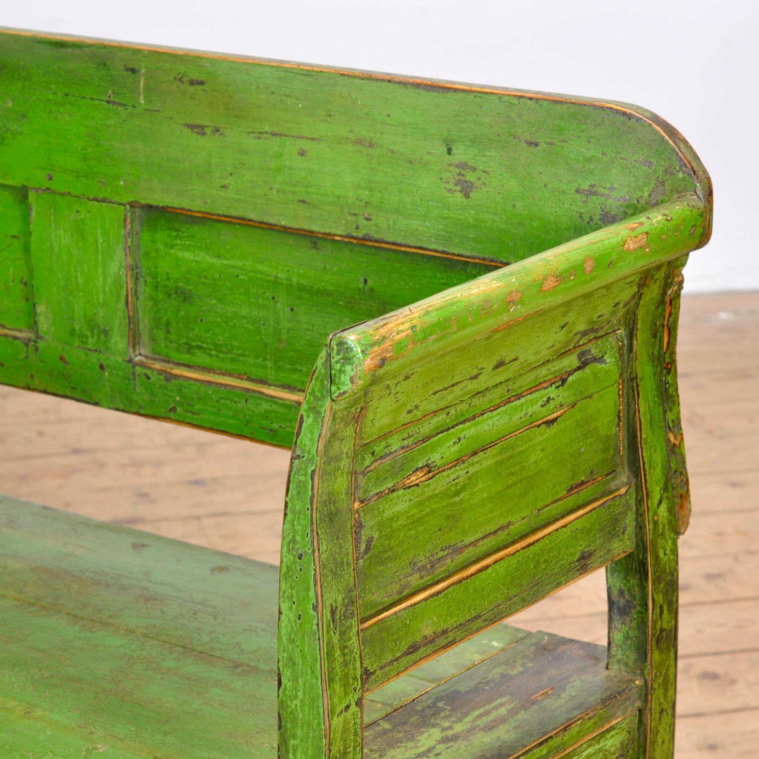 Banc en pin ancien, années 1920 en vente 3