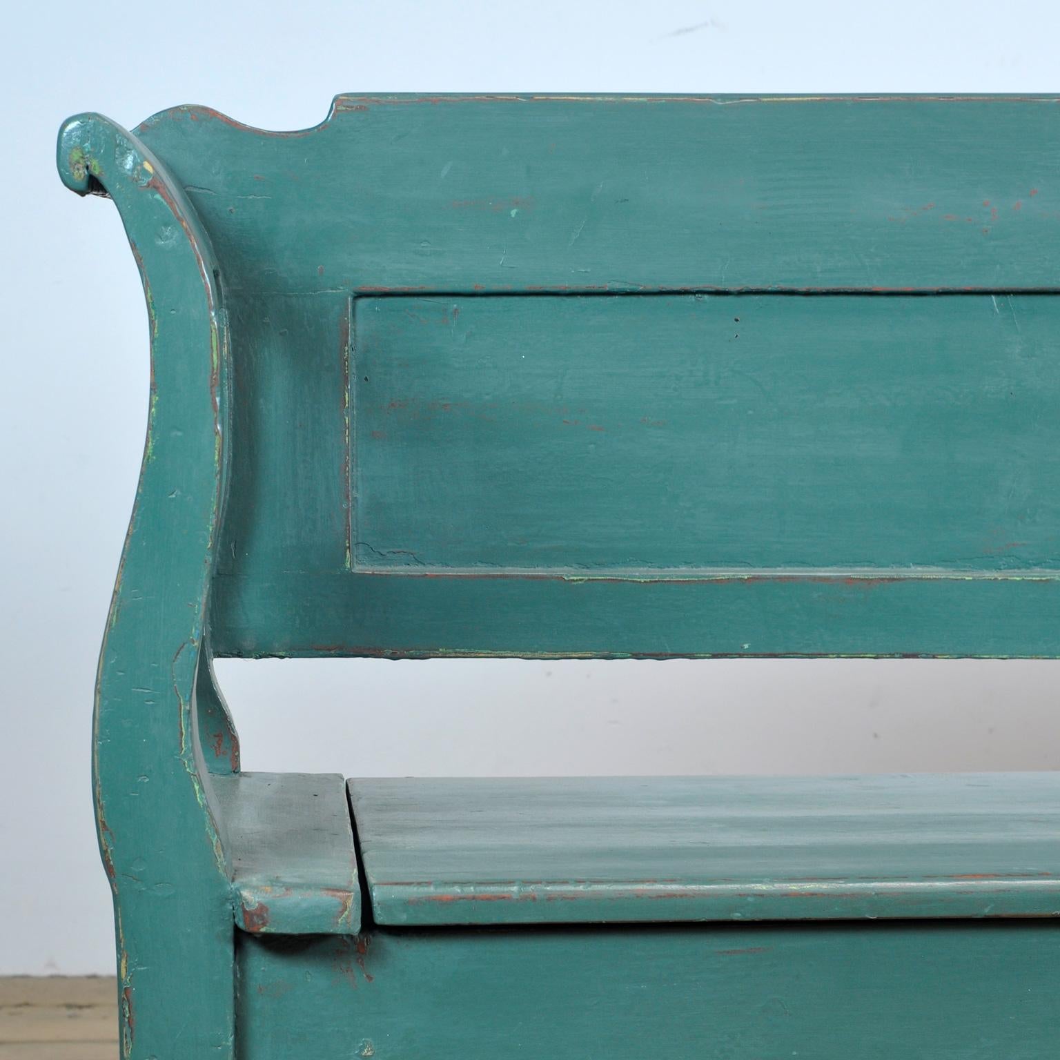 Antique Pine Bench, 1920s 5