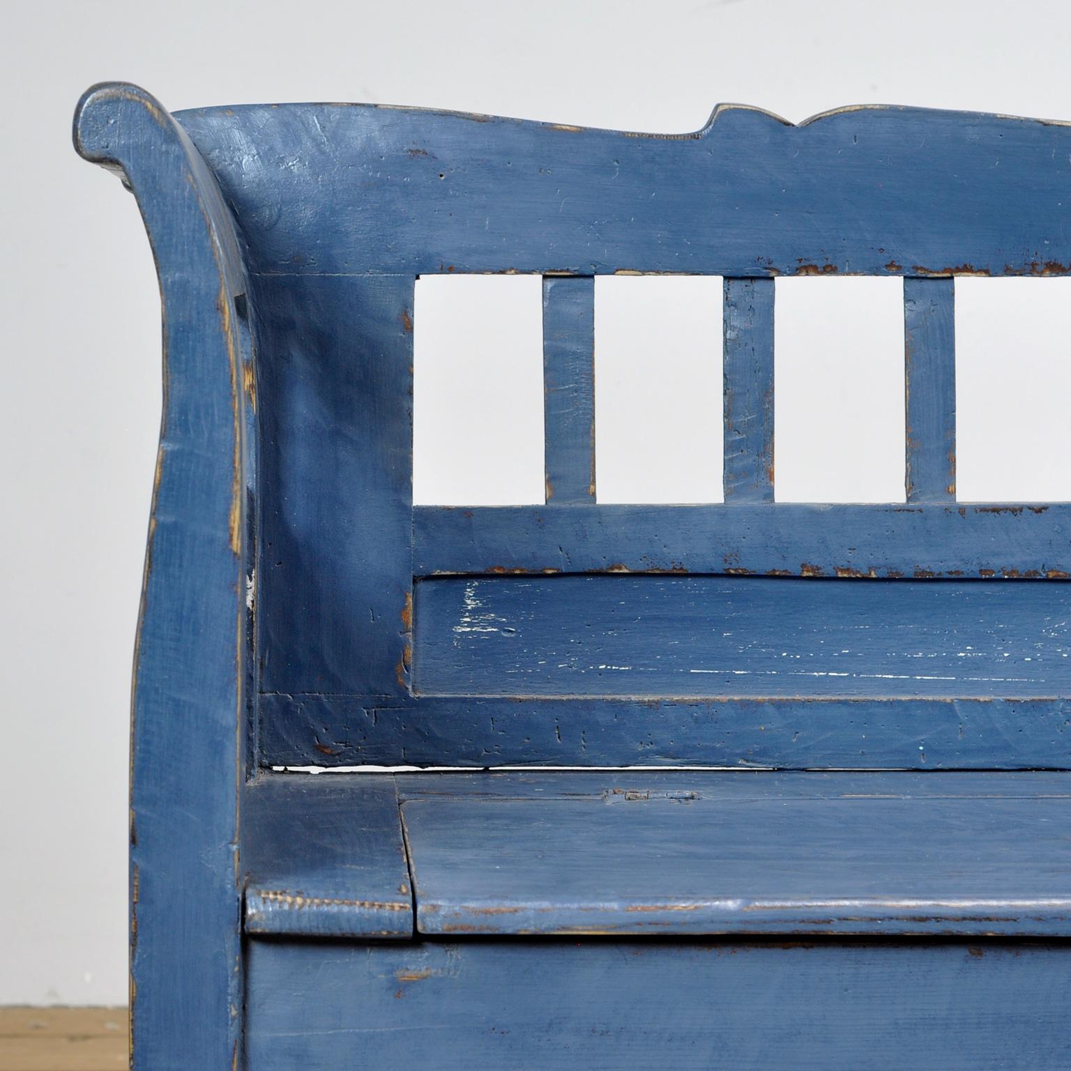 Antique Pine Bench, 1920s 4
