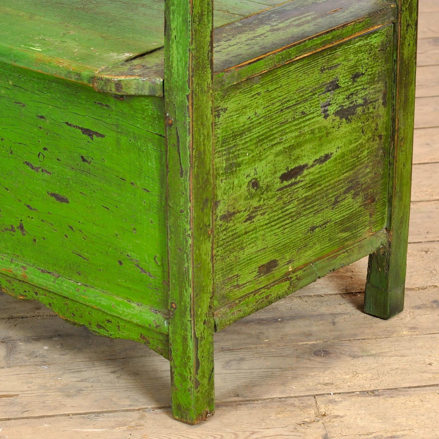 Banc en pin ancien, années 1920 en vente 4