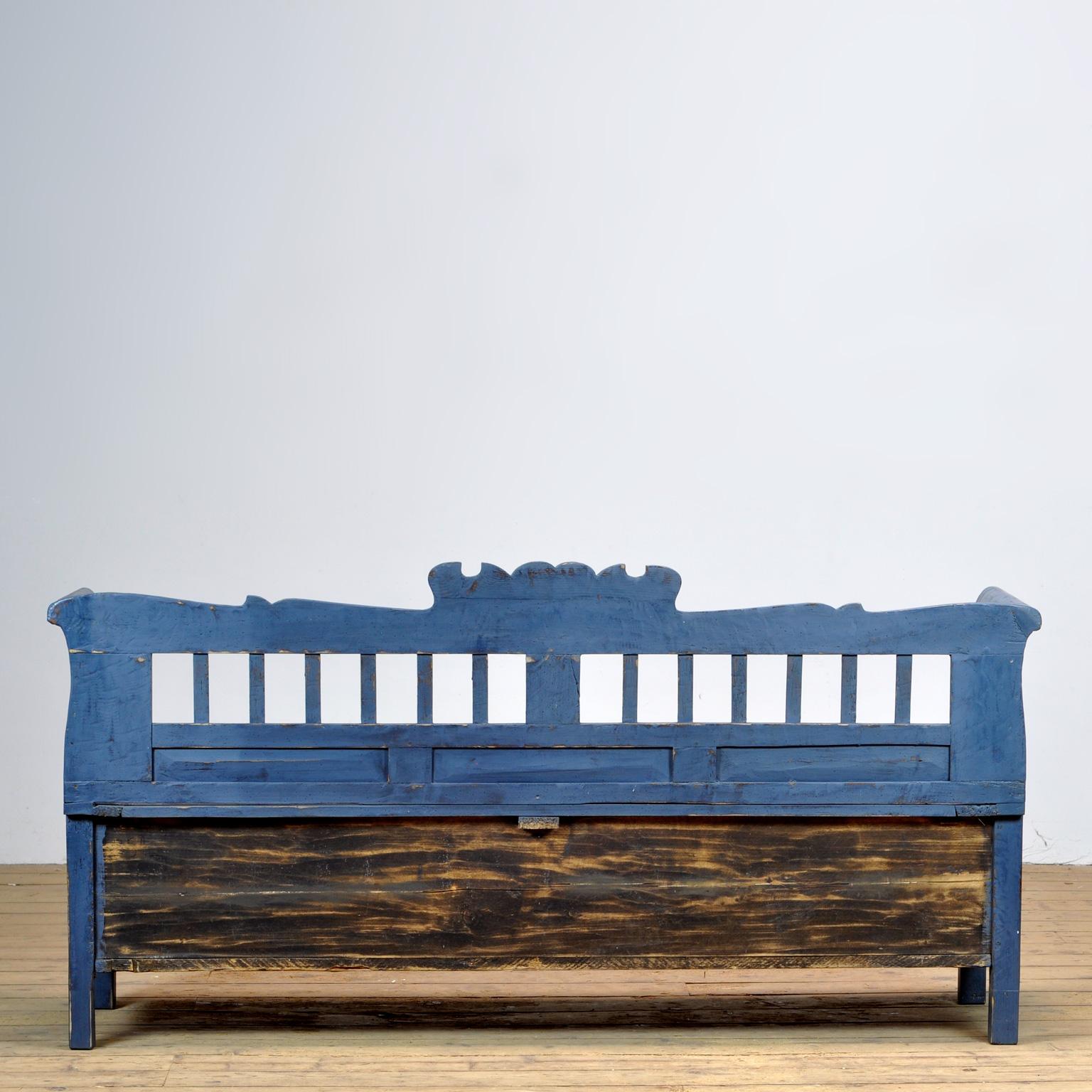 Antique Pine Bench, 1920s 6