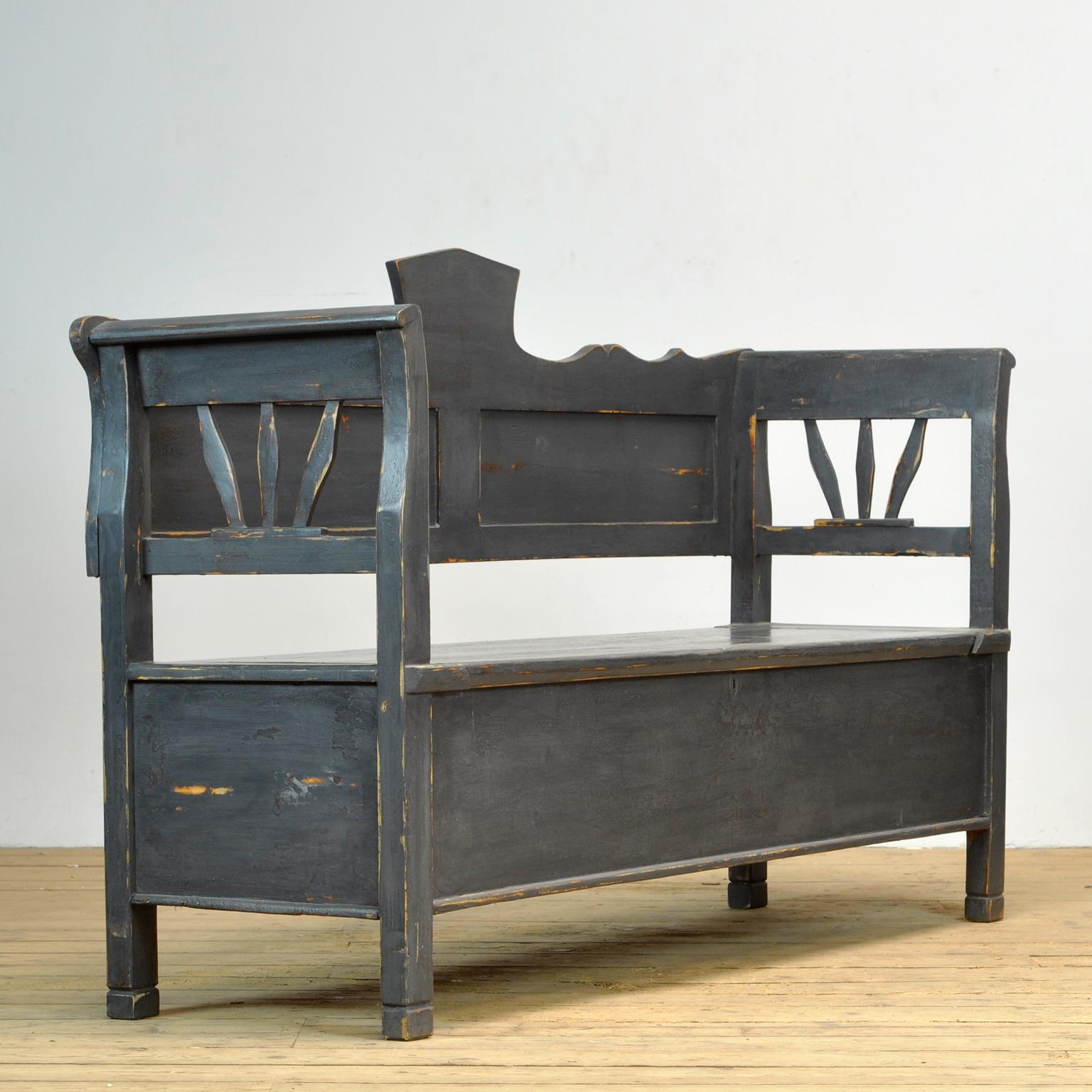 Antique Pine Bench, 1920s For Sale 6