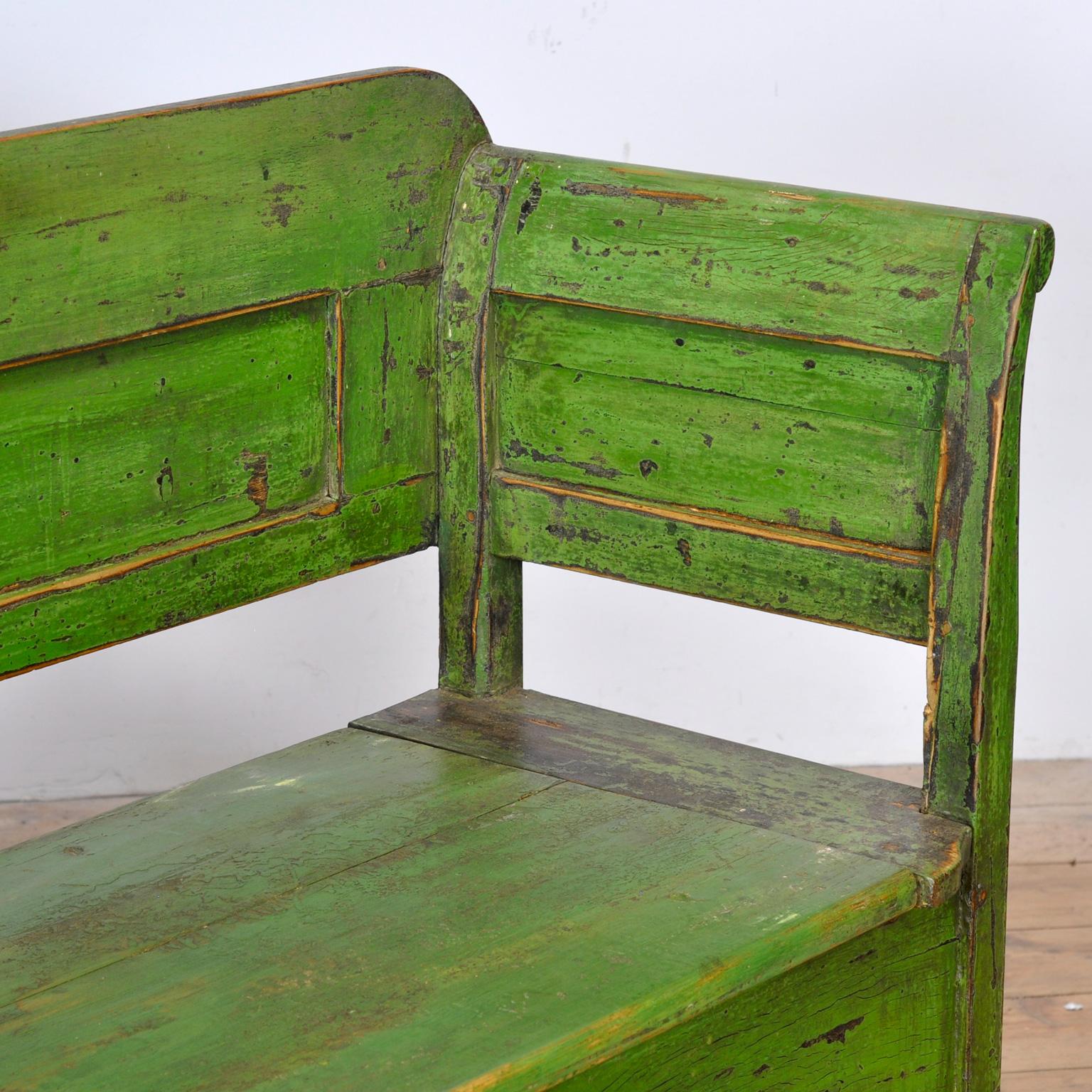 Banc en pin ancien, années 1920 en vente 6