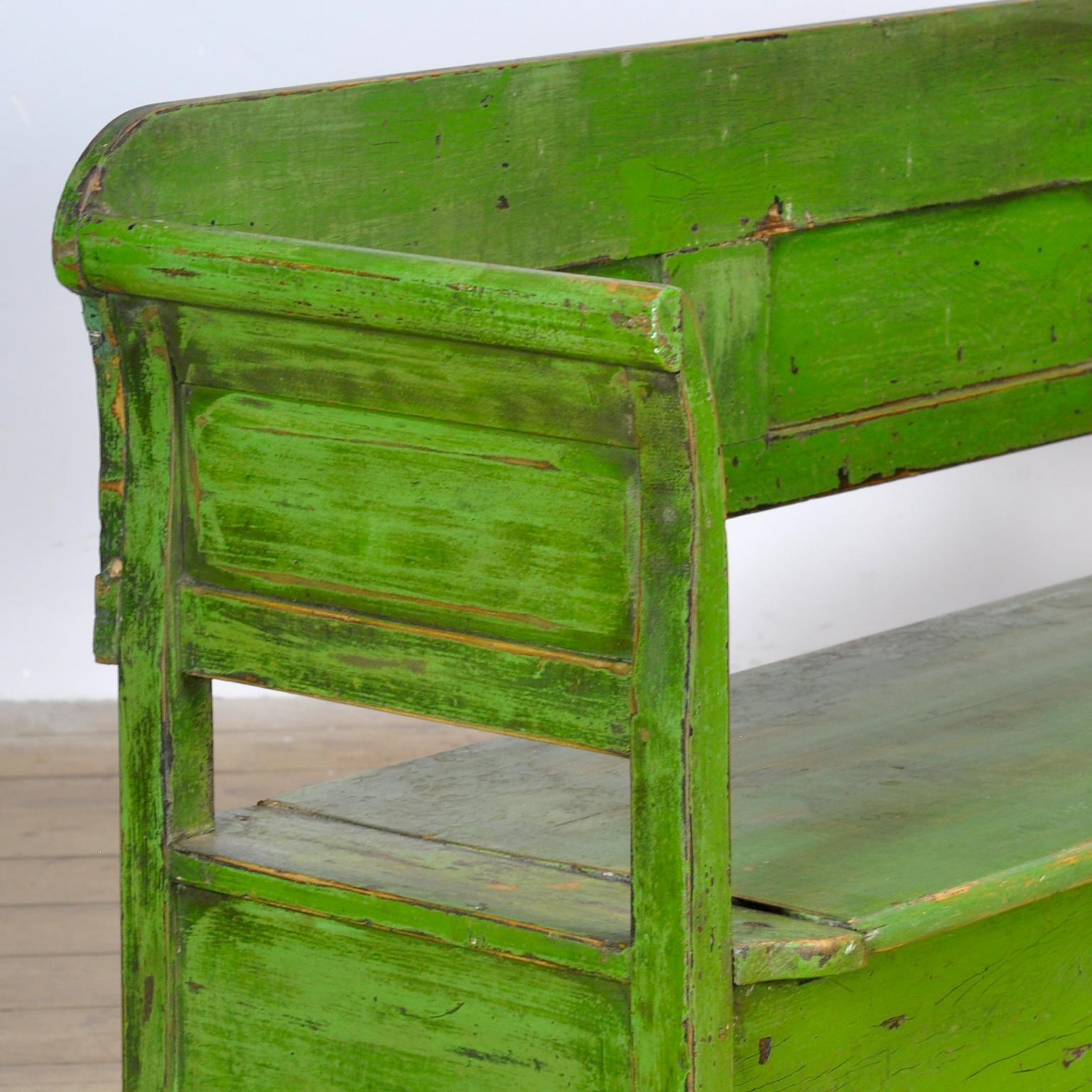 Banc en pin ancien, années 1920 en vente 7
