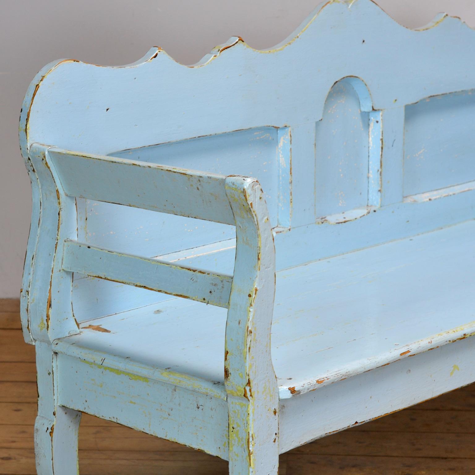Antique Pine Bench, 1920’s For Sale 7