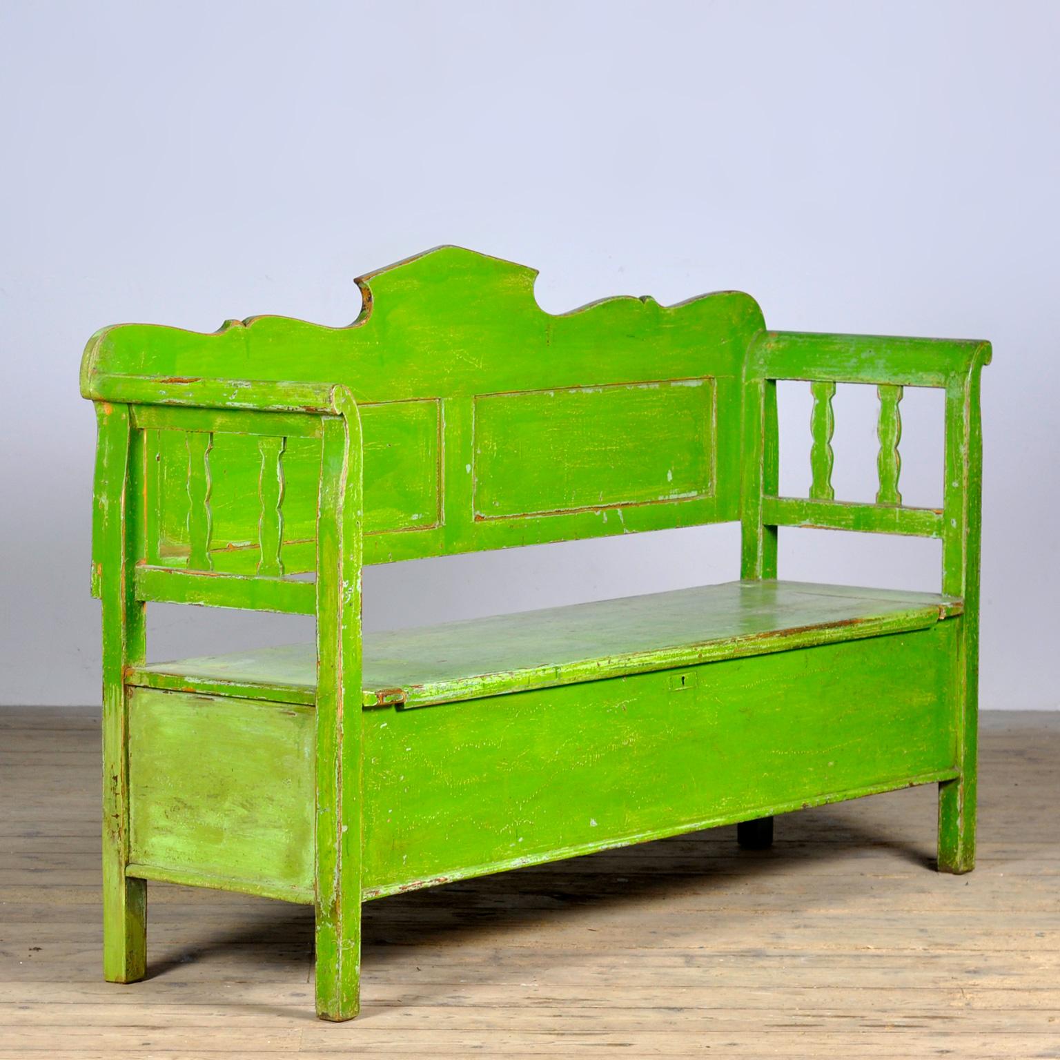Antique Pine Bench, 1920’s For Sale 8