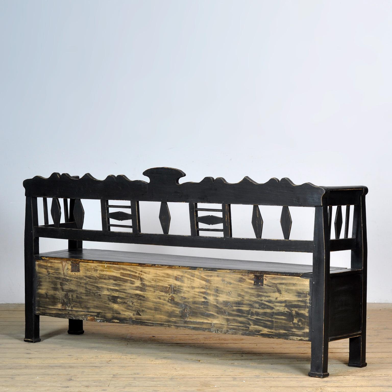 Antique Pine Bench, 1920’s 8