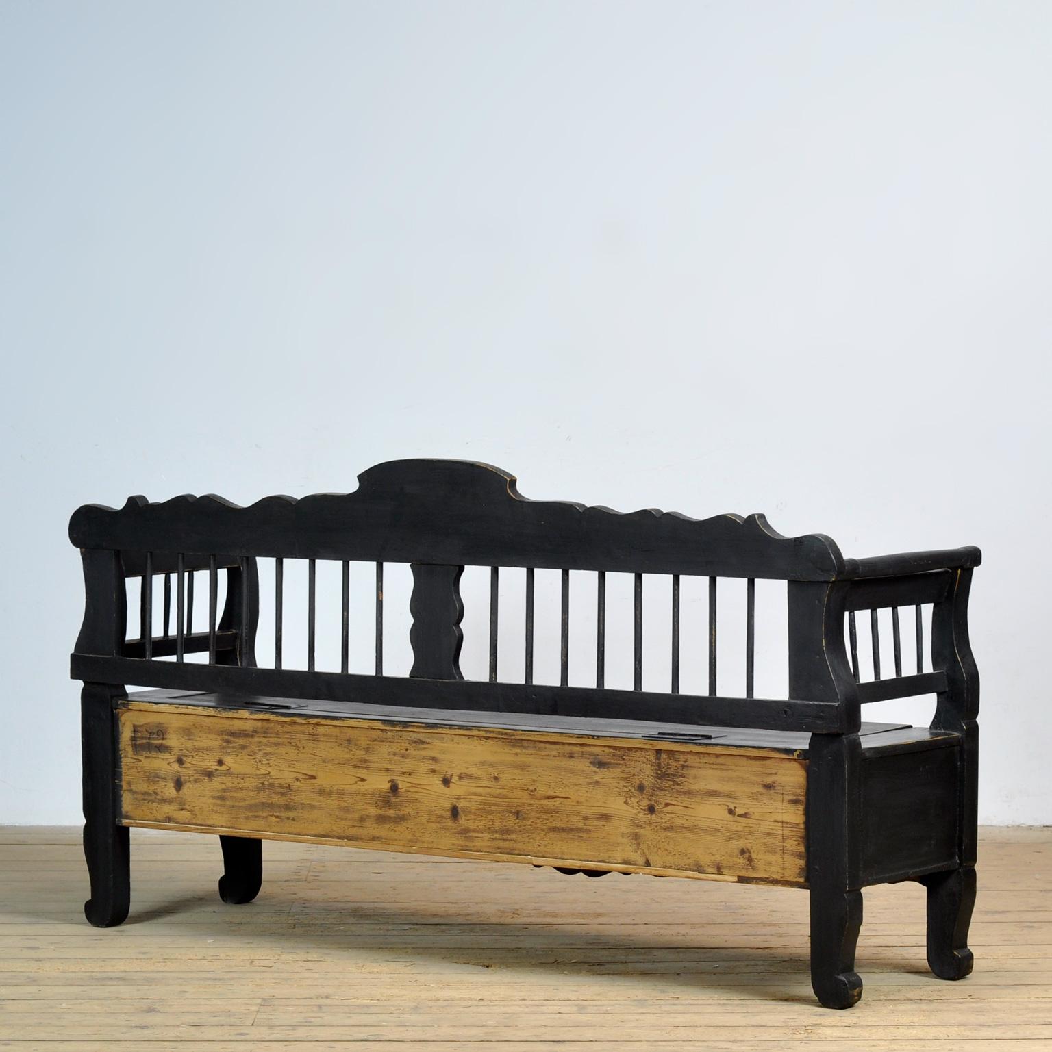 Antique Pine Bench, 1920’s 8