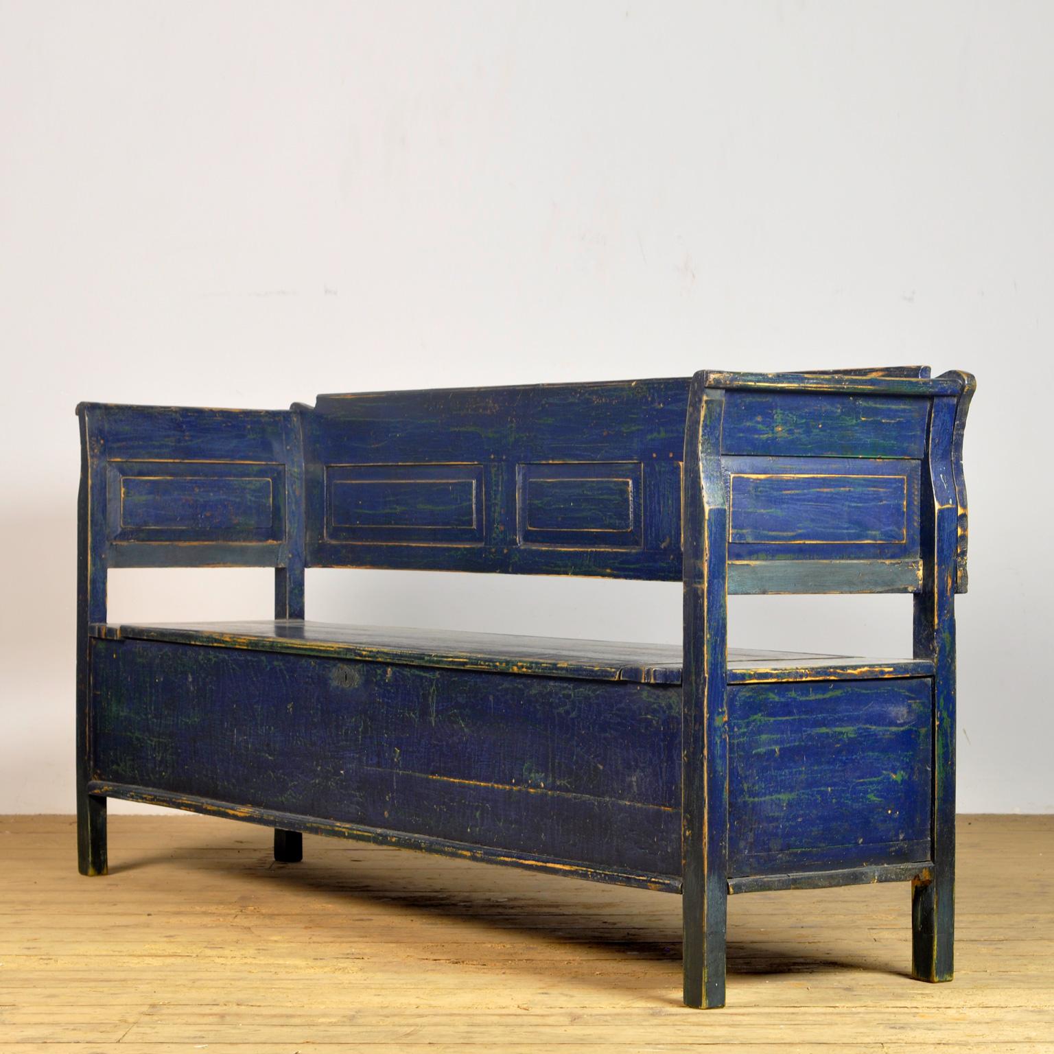 Antique Pine Bench, 1920s For Sale 10