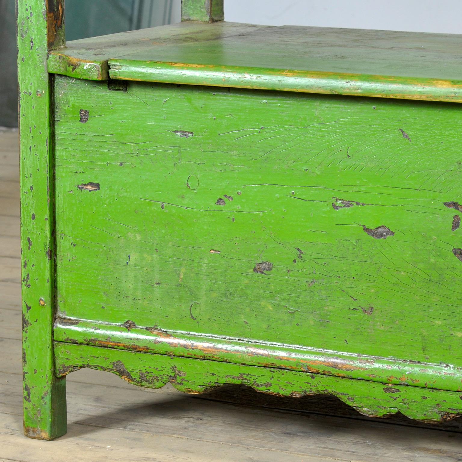 Banc en pin ancien, années 1920 en vente 10