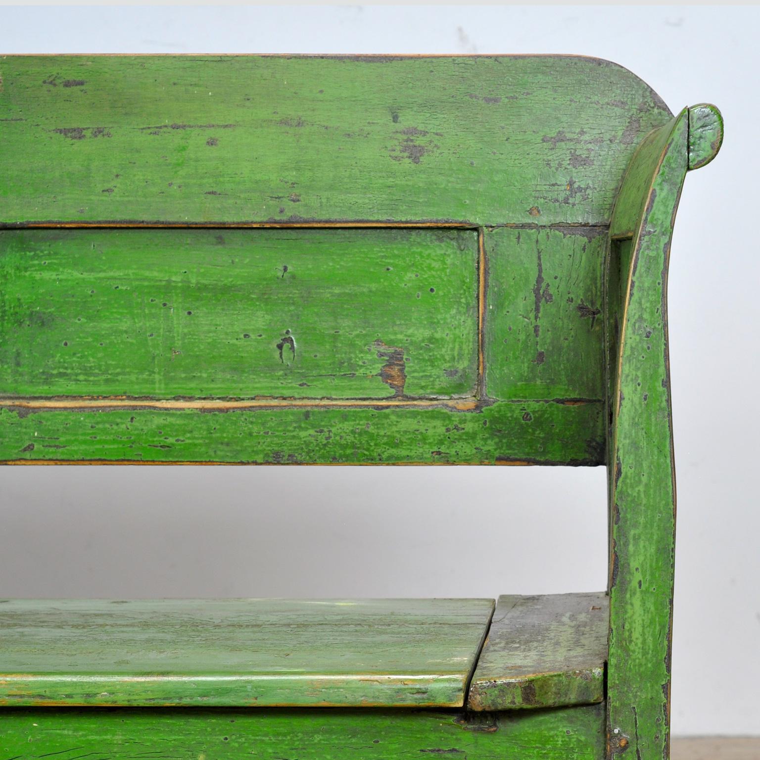 Banc en pin ancien, années 1920 en vente 12