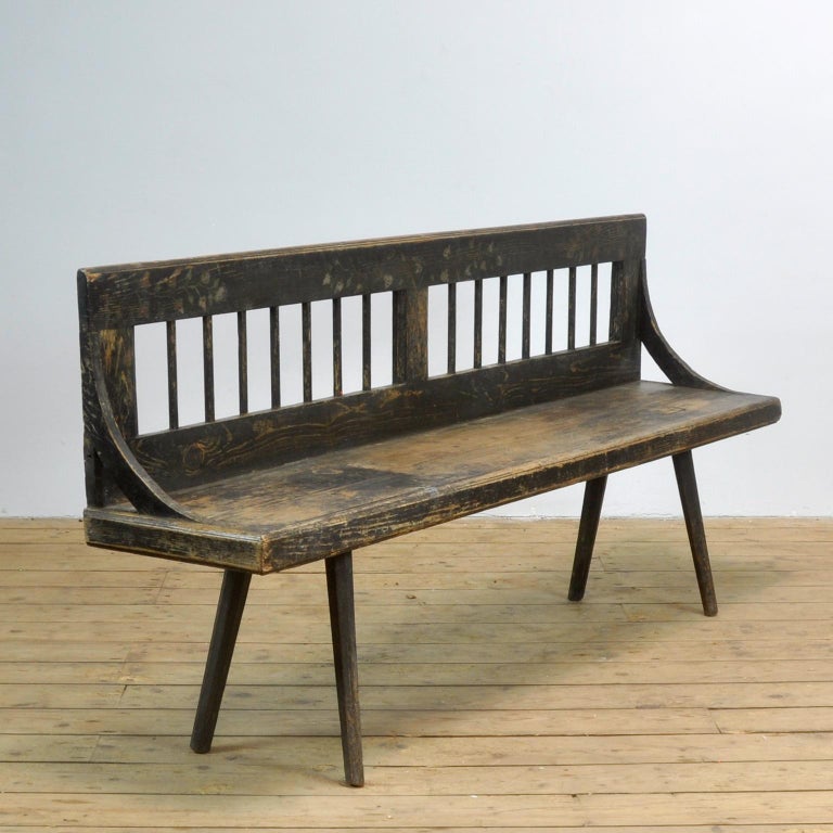Antique Pine Bench, 1920s at 1stDibs