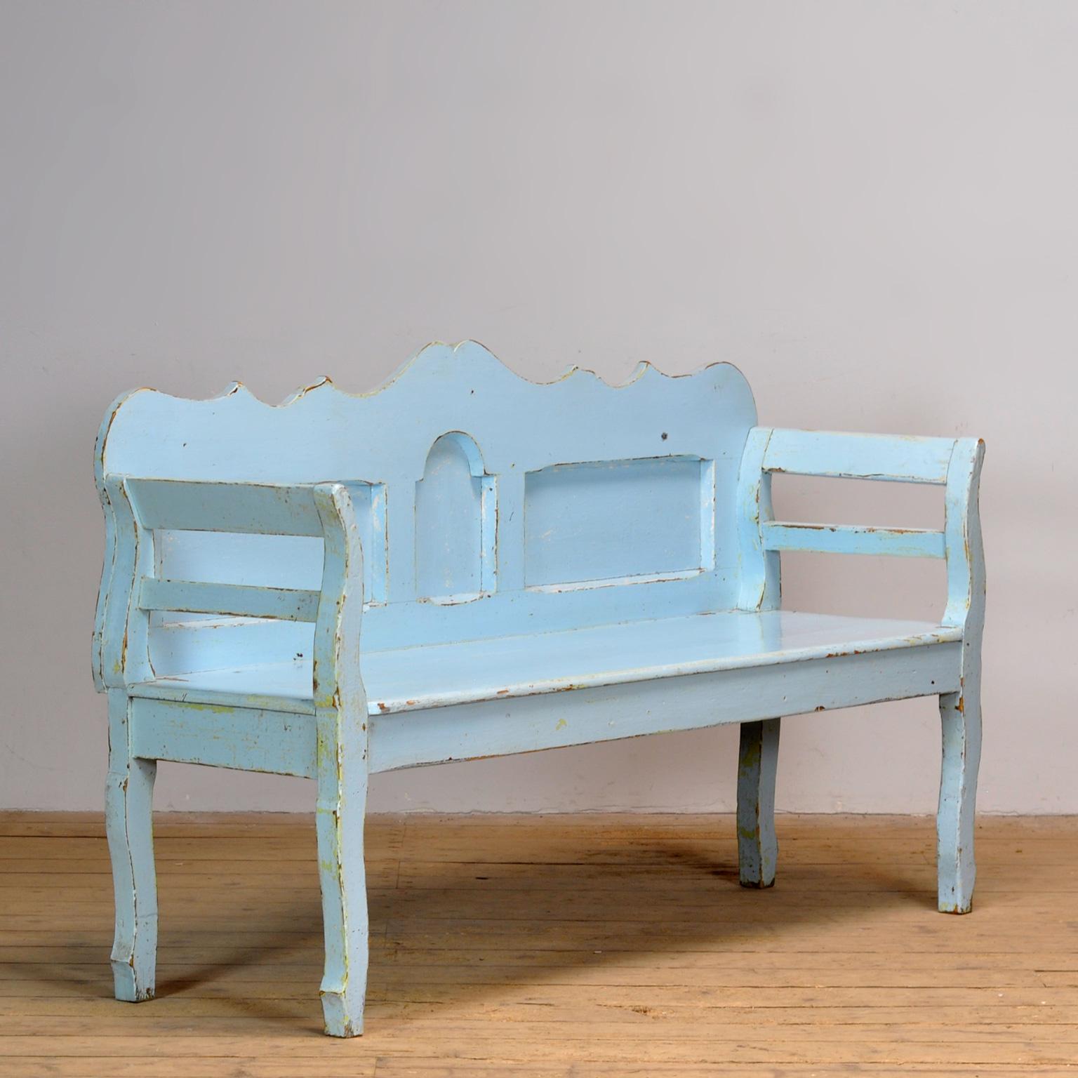 Rustic Antique Pine Bench, 1920’s For Sale