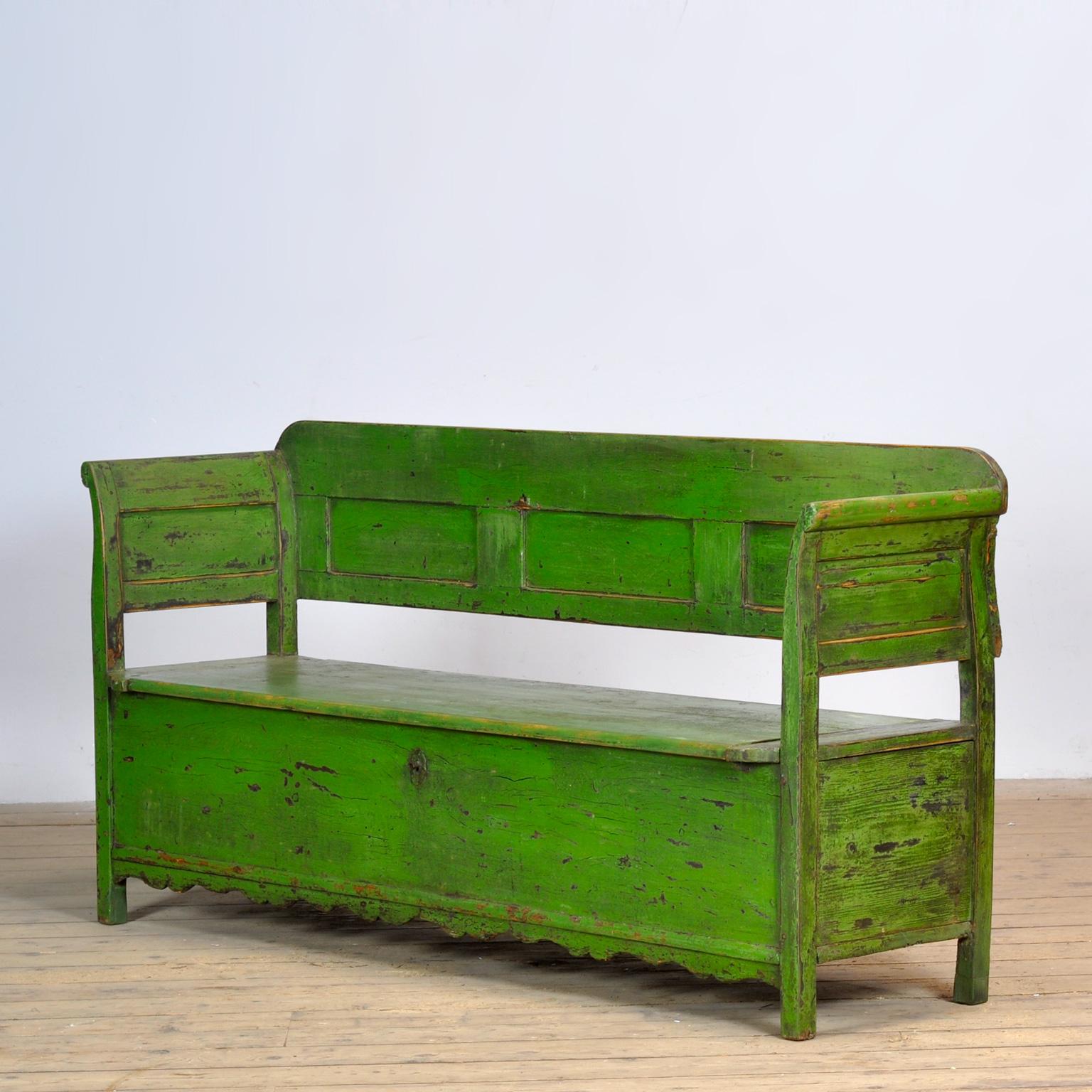 Hongrois Banc en pin ancien, années 1920 en vente