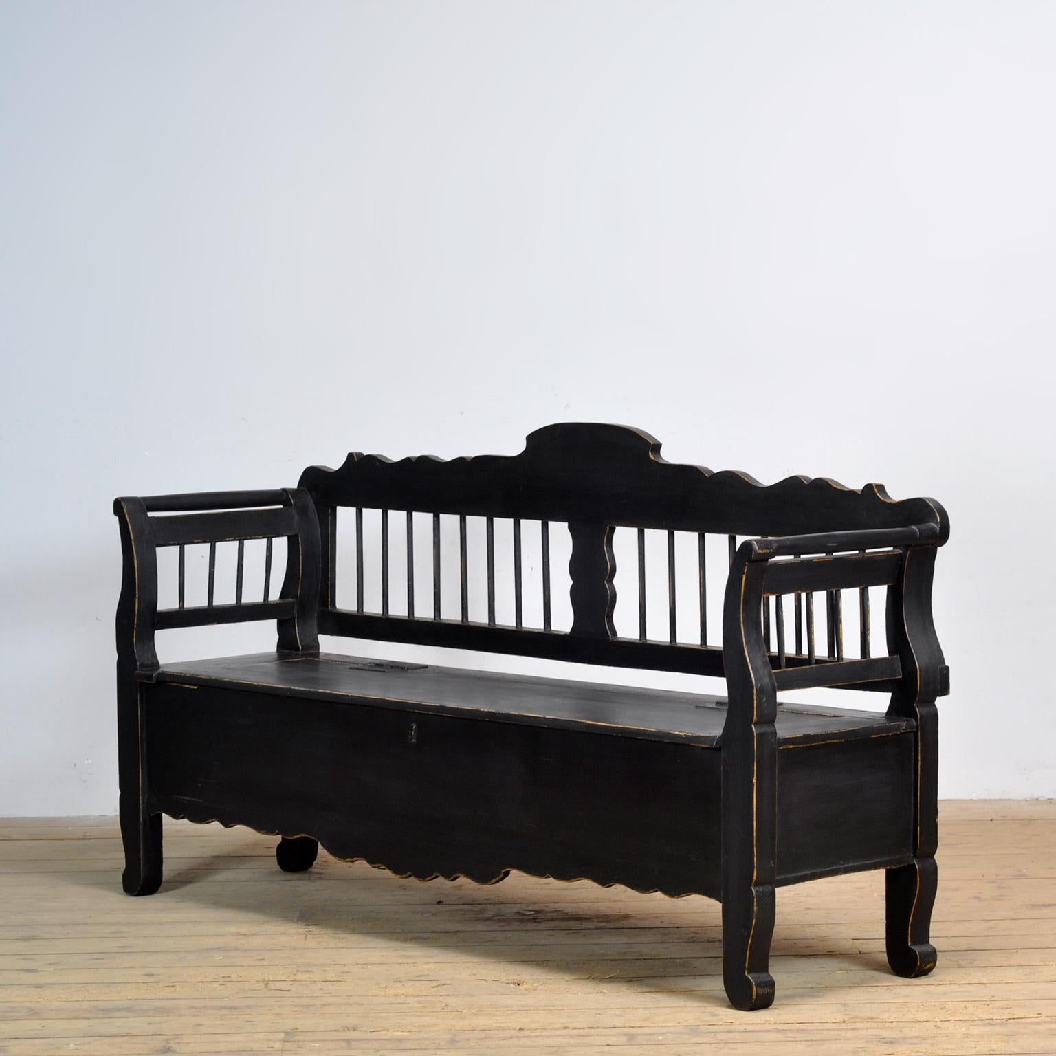 Hungarian Antique Pine Bench, 1920’s