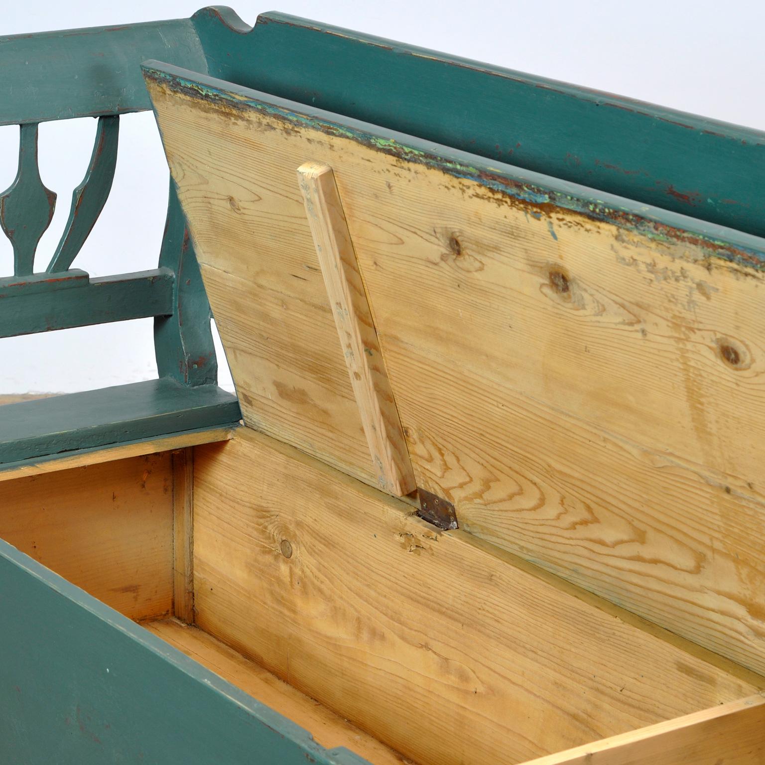 Early 20th Century Antique Pine Bench, 1920s