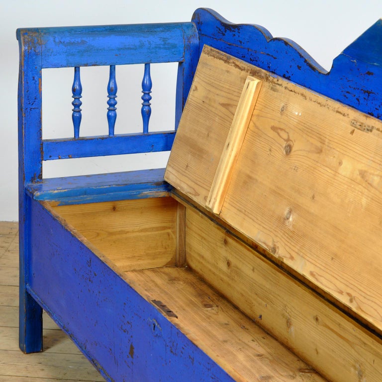 Antique Pine Bench, 1920s For Sale at 1stDibs