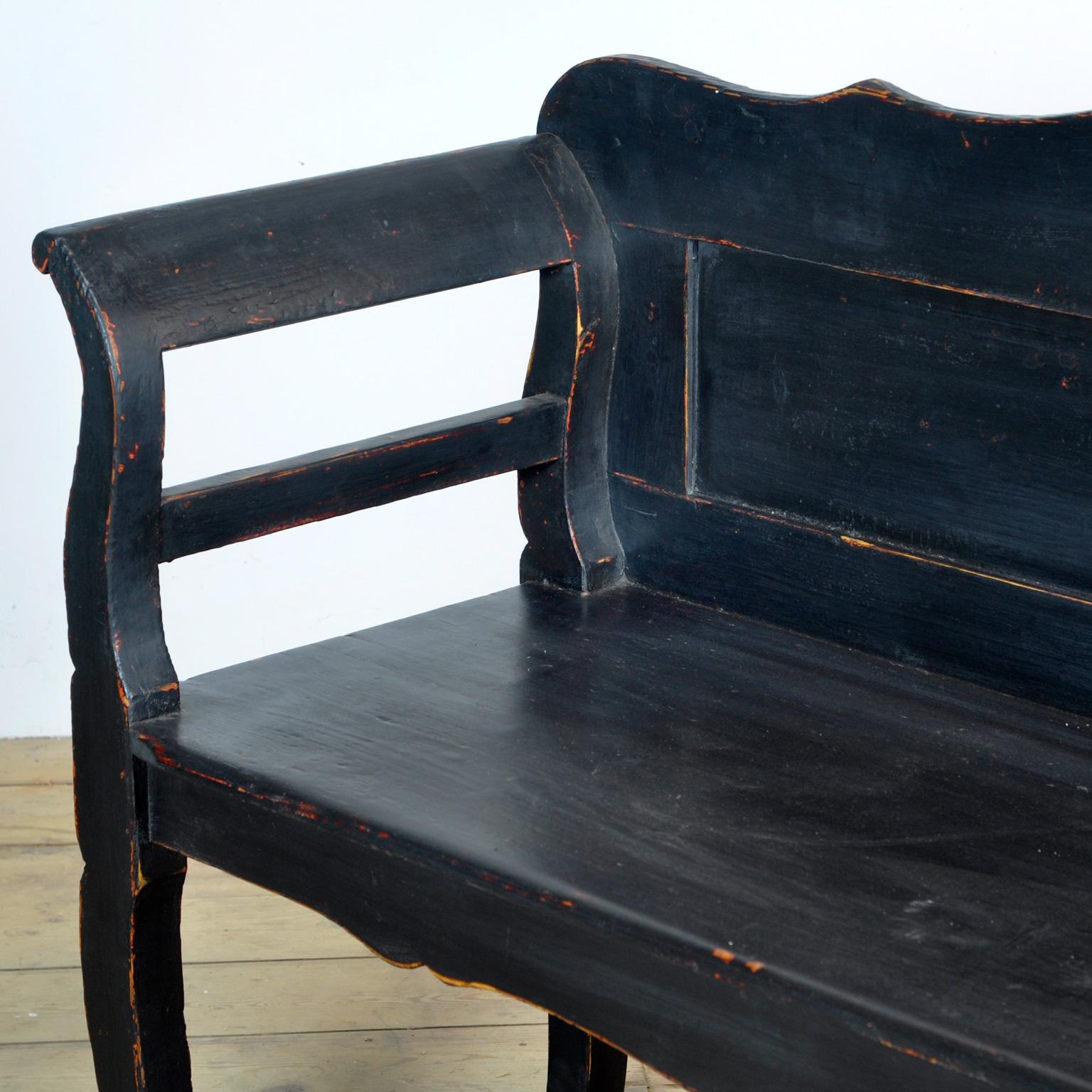Early 20th Century Antique Pine Bench, 1920s