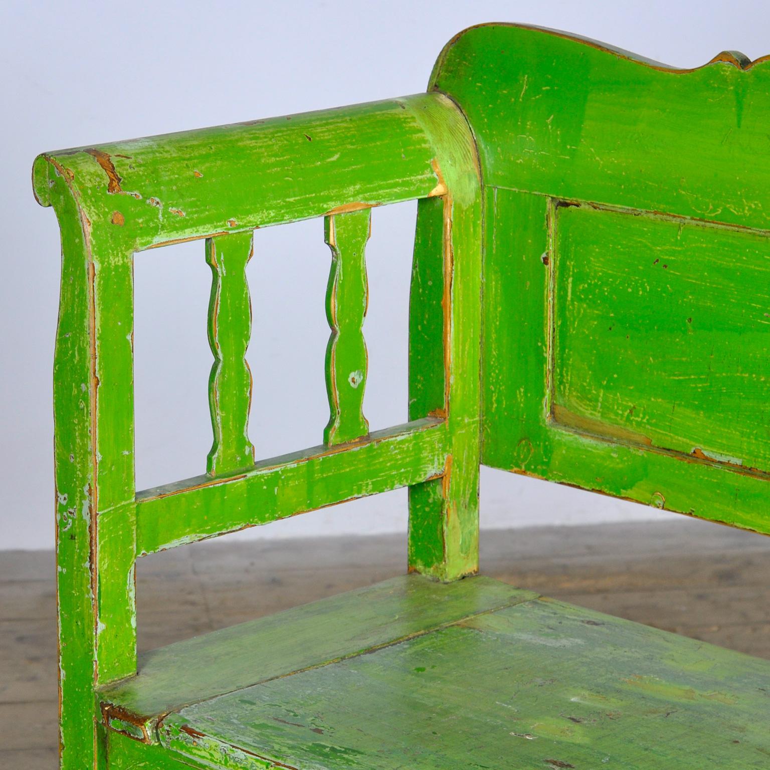Antique Pine Bench, 1920’s In Good Condition For Sale In Amsterdam, Noord Holland