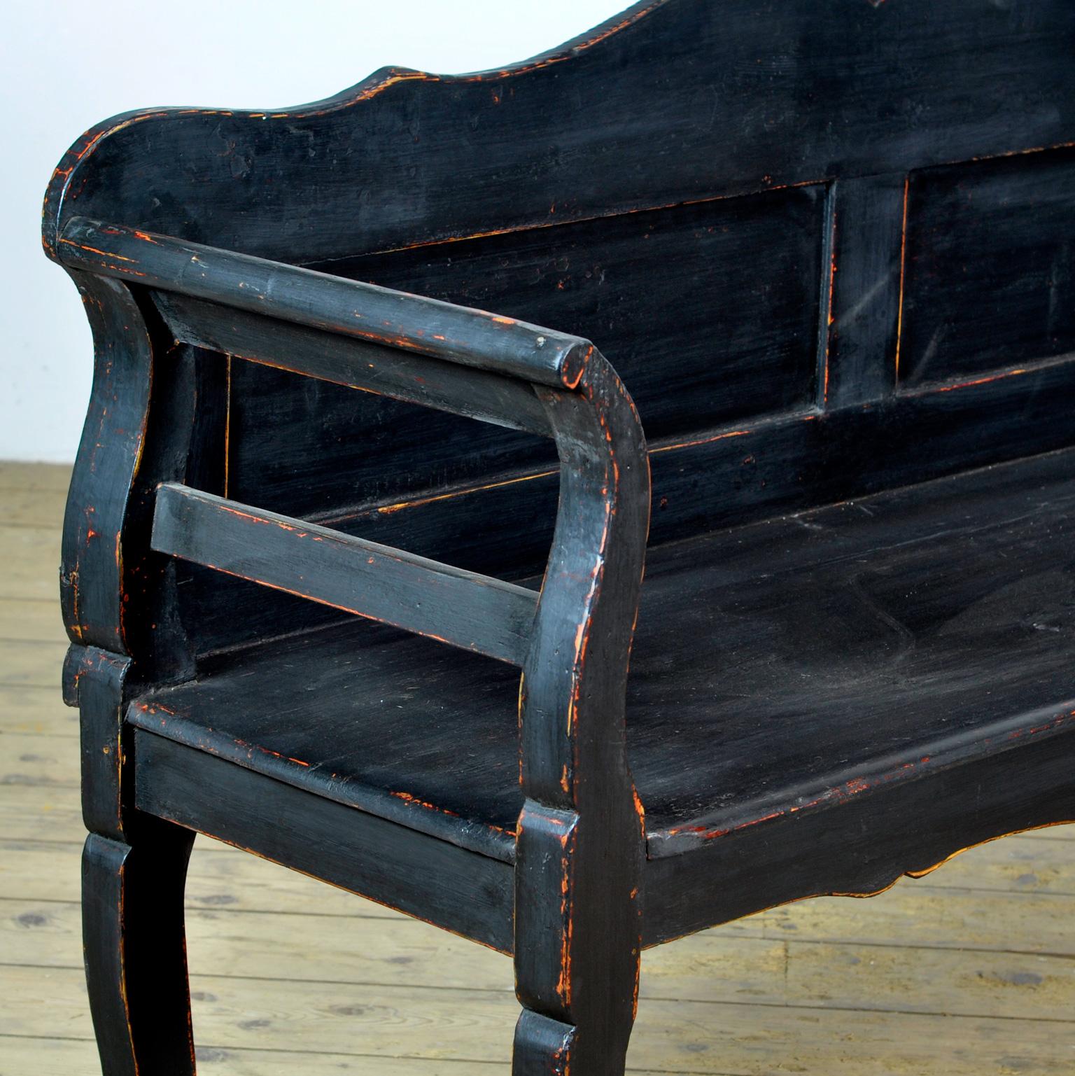 Antique Pine Bench, 1920s 1