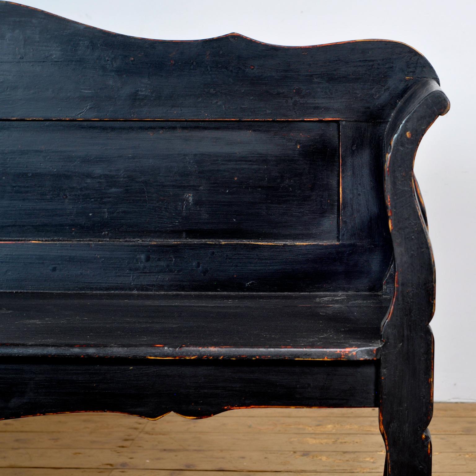 Antique Pine Bench, 1920s 3