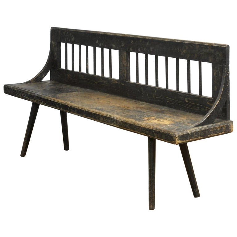 Antique Pine Bench, 1920s at 1stDibs