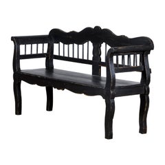 Antique Pine Bench, 1920s