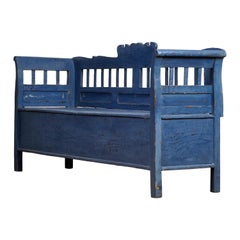Antique Pine Bench, 1920s