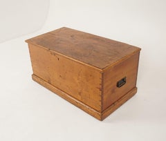 Antique Pine Blanket Box, Toybox, Coffee Table, Dovetailed, Scotland 1890, B2308