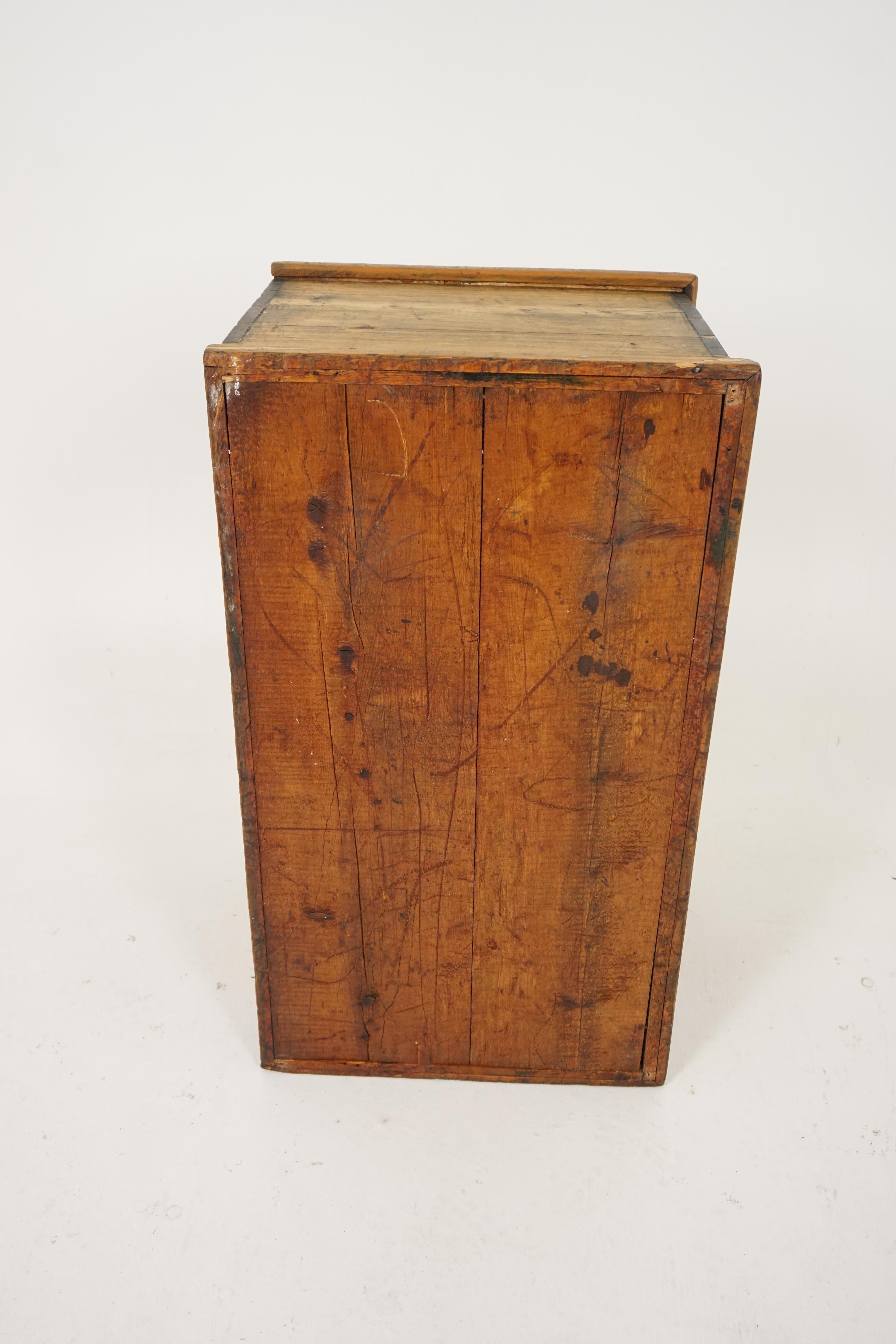 Antique Pine Blanket Box, Victorian Trunk or Coffee Table, Scotland, 1880 1