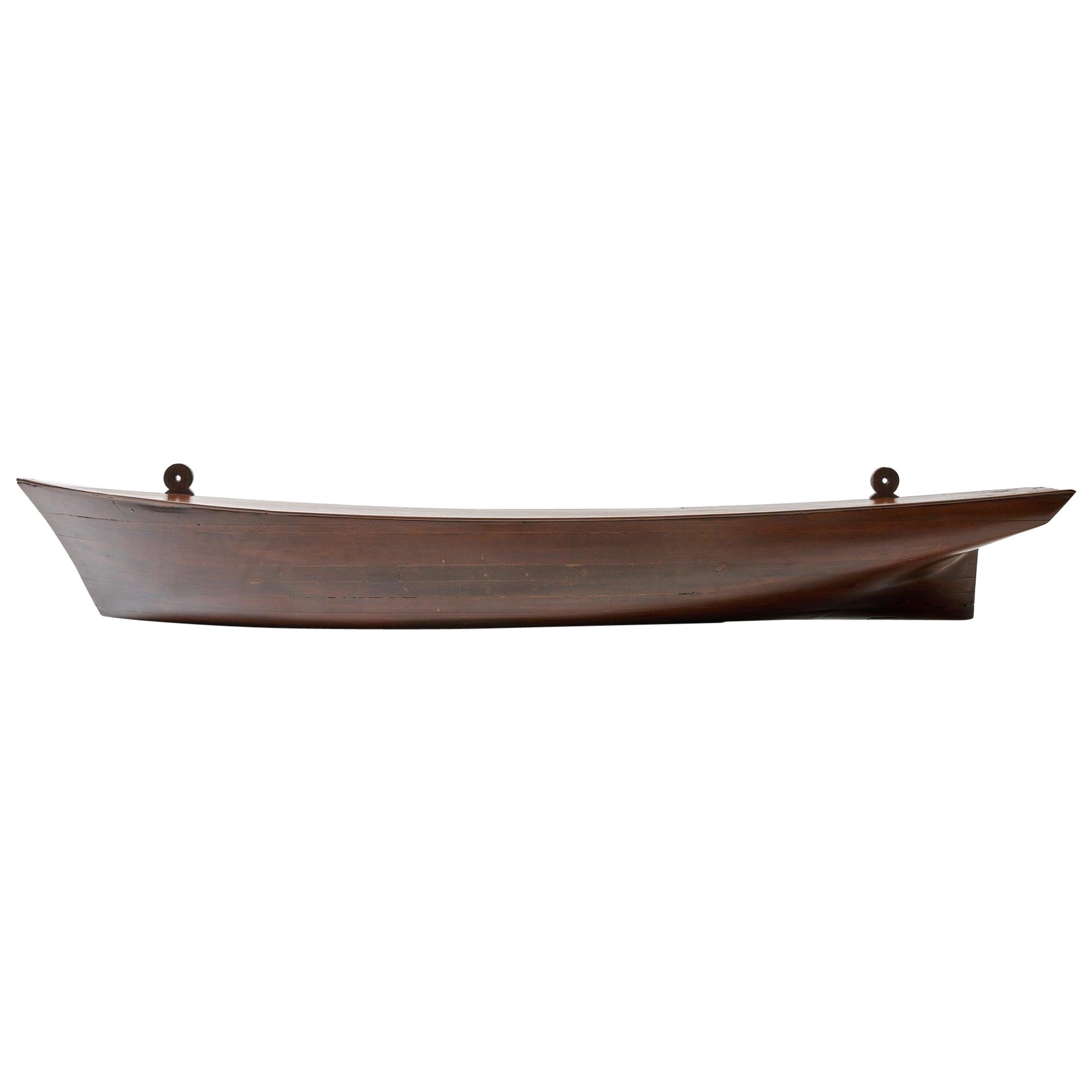 Antique Pine Boat Hull by A.W. Briggs, 1917