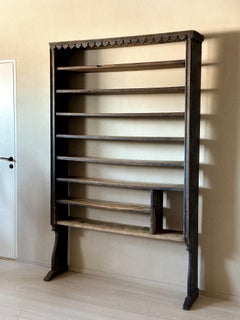 Antique Pine Book Shelf, Wabi Sabi, Scandinavia 1800s