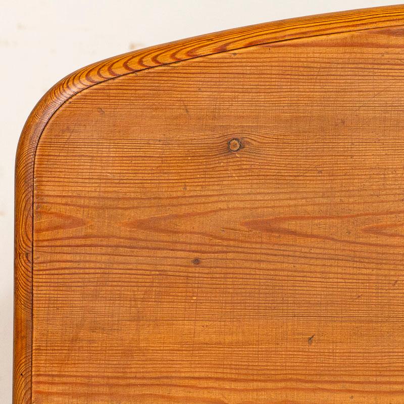 Antique Pine Bow Front Chest of 4 Drawers 5