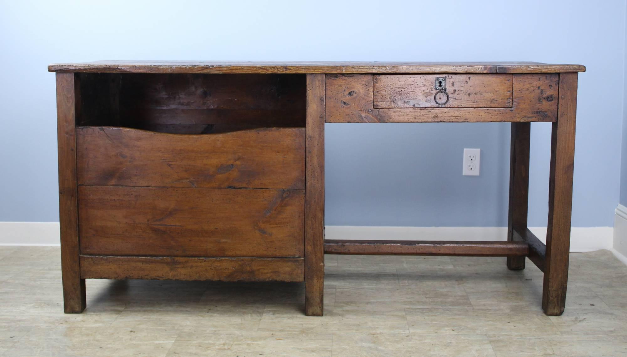 dark pine desk