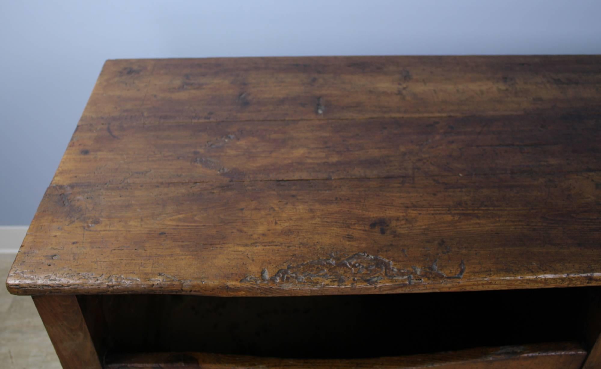 French Antique Pine Breadseller's Desk For Sale
