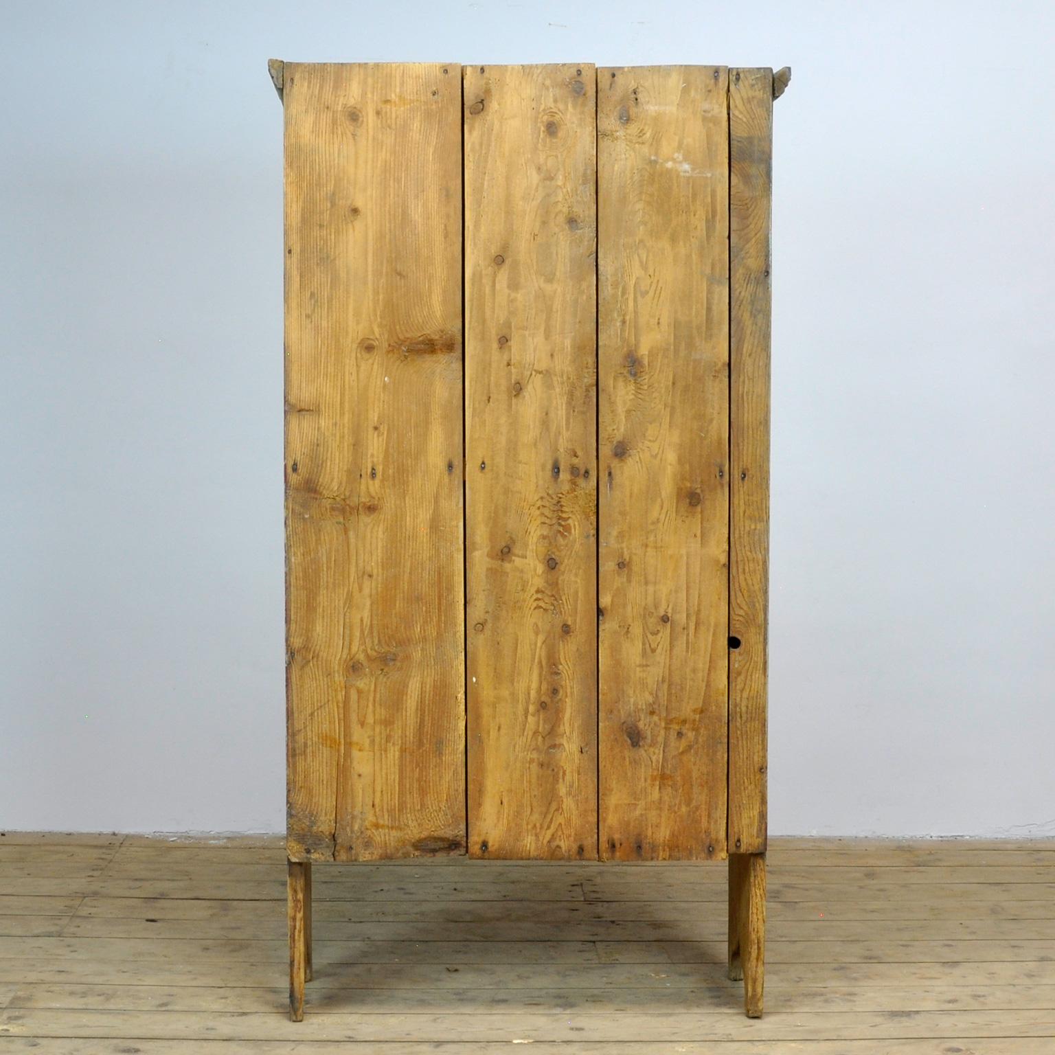 Antique Pine Cabinet from Moldova, circa 1910 5