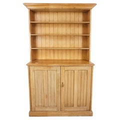 Antique Pine Cabinet, Victorian Farm House Kitchen Pantry, Scotland 1870, H954