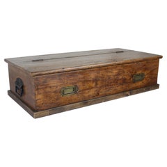 Antique Pine Campaign Box