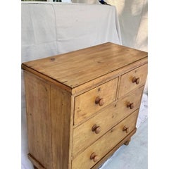 Antique Pine Chest, 19th Century English Design, Two Over Two Drawers