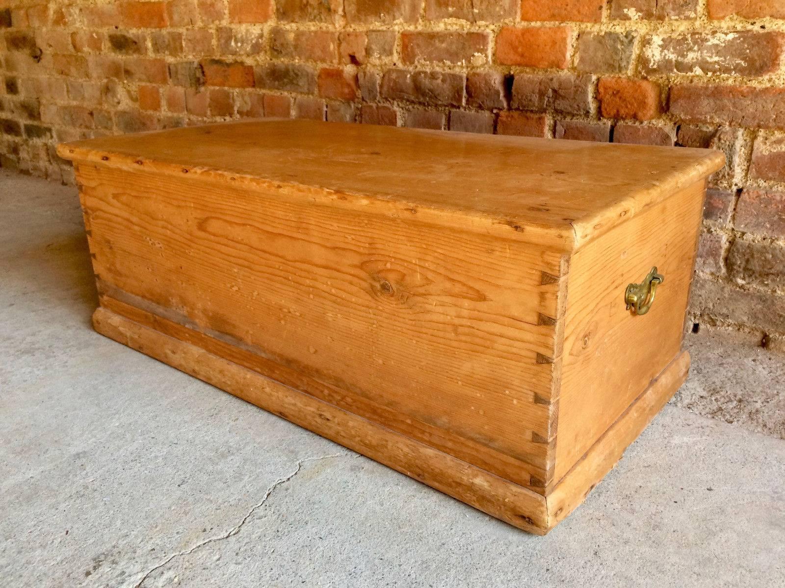 antique pine blanket box