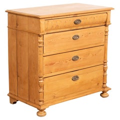 Antique Pine Chest of Drawers from Denmark, circa 1890