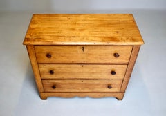 Victorian Antique Pine Chest of Drawers, Late 19th Century