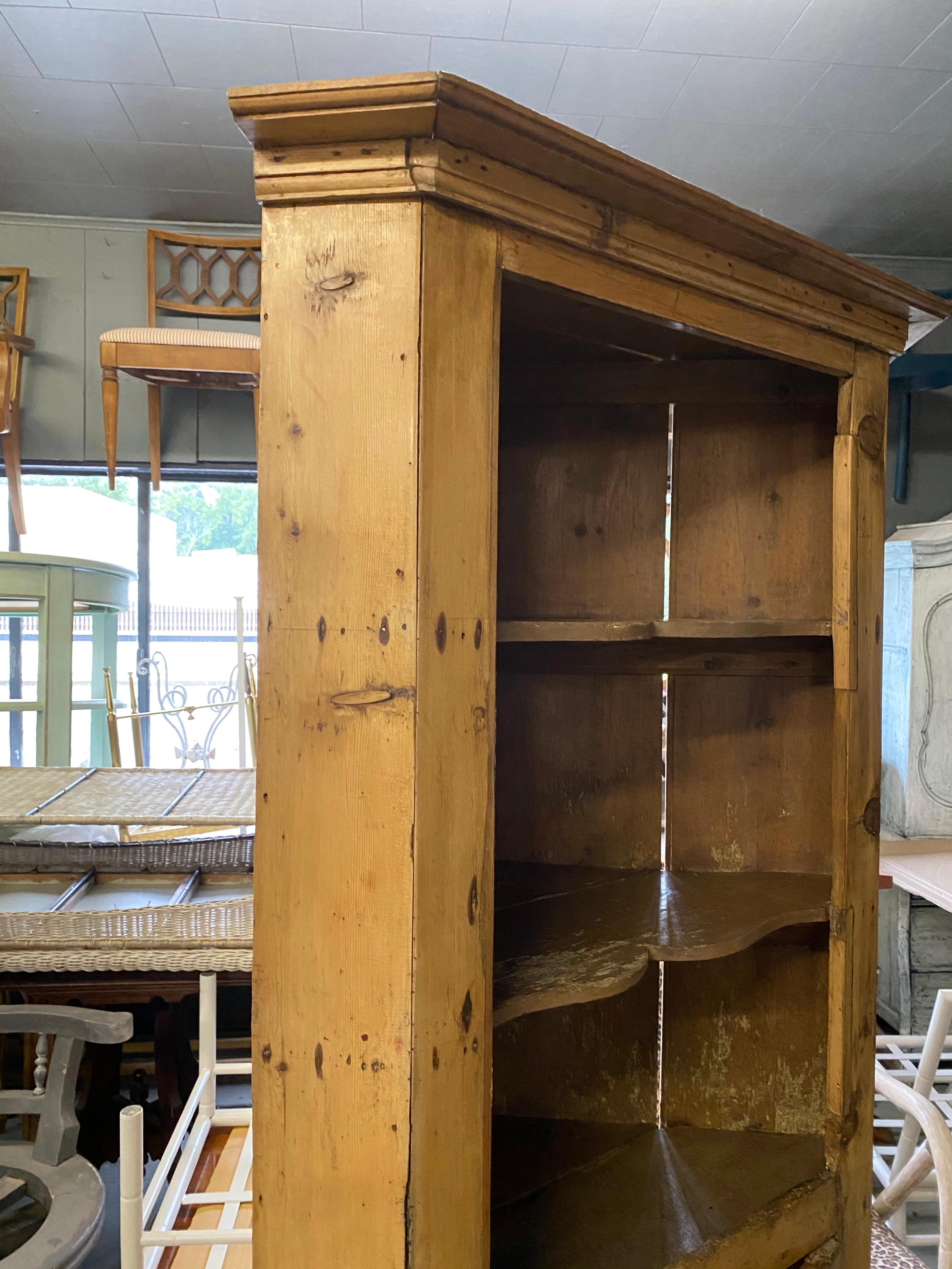 Antique Pine Corner Cupboard For Sale 1