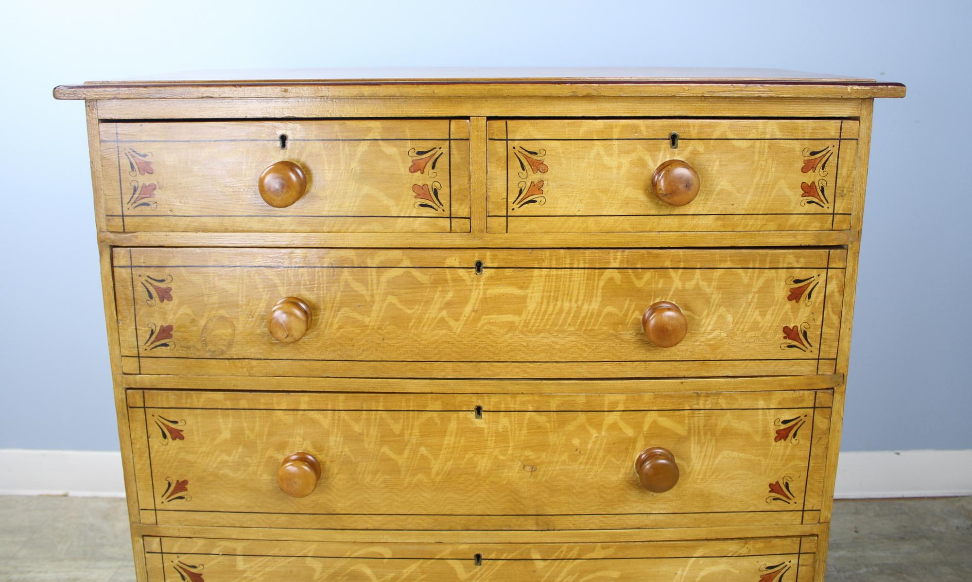 honey pine chest of drawers