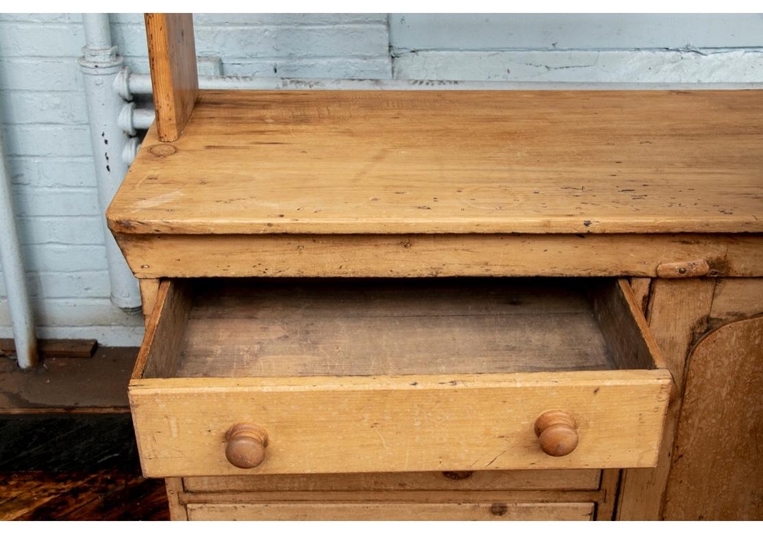 antique pine hutch