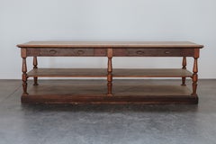 Table de drapier ancienne en pin de France, Circa 1950